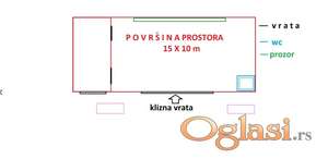 Magacin 150 m2, Altina T 0638441739